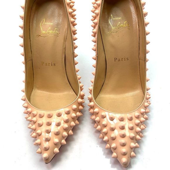 🌷❤️🔥FINAL SALE 🔥 NO OFFERS🌷💥Christian Louboutin Pigalle Spikes 120 36.5 - Picture 7 of 9